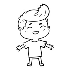 cartoon man laughing