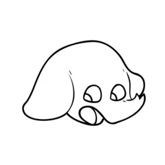 shocked cartoon elephant face