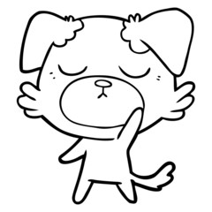 Fototapeta premium cute cartoon dog