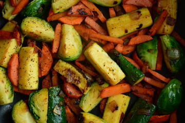 salad with chick-pea and vegetables