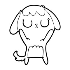 cute cartoon dog