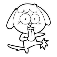 cute cartoon dog