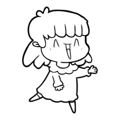 cartoon woman