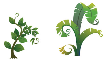 tree for cartoon isolated on white background