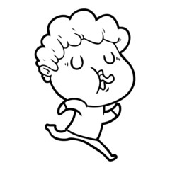 cartoon man singing