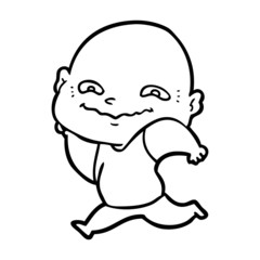 cartoon creepy guy