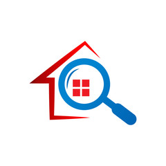 Real estate finder logo concept