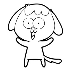cute cartoon dog
