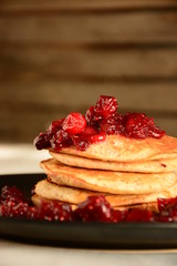 vegetarian pancakes with cranberry