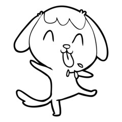 cute cartoon dog