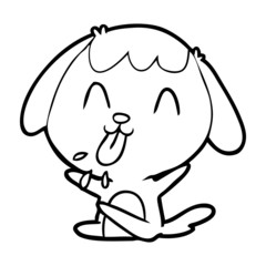 cute cartoon dog