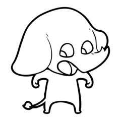 cute cartoon elephant