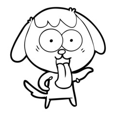 cute cartoon dog