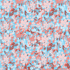 Obraz na płótnie Canvas watercolor floral pattern