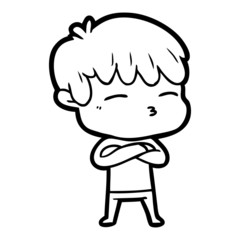 cartoon frustrated man