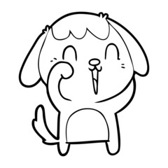 cute cartoon dog