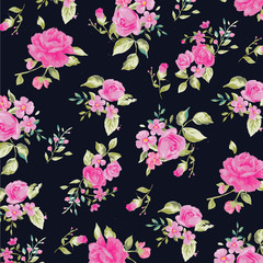 watercolor floral pattern