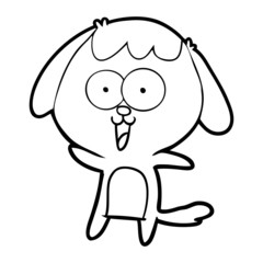 cute cartoon dog