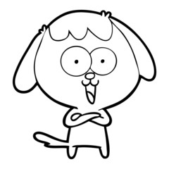 cute cartoon dog