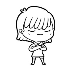 cartoon woman