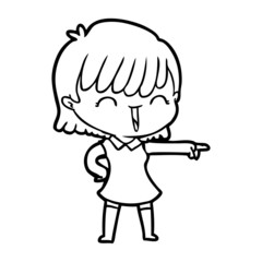 cartoon woman
