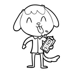 cute cartoon dog