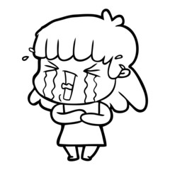 cartoon woman
