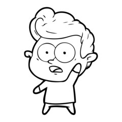 cartoon man asking question