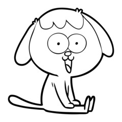 cute cartoon dog