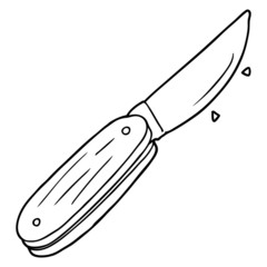 cartoon folding knife