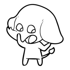 cute cartoon elephant