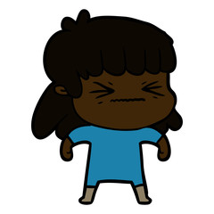 cartoon woman