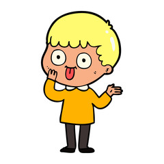 cartoon man staring