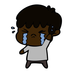 cartoon boy crying