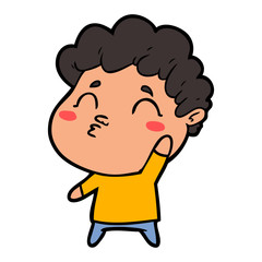 cartoon man pouting