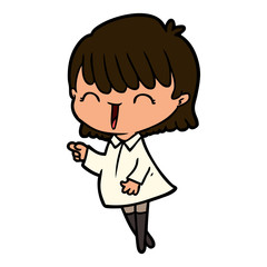 cartoon woman