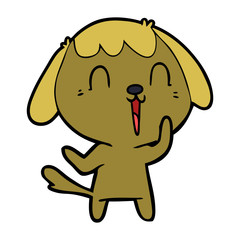 Obraz premium cute cartoon dog