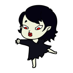 cute cartoon vampire girl