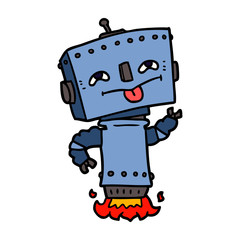 cartoon robot