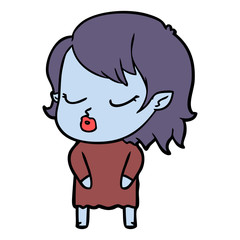 cute cartoon vampire girl
