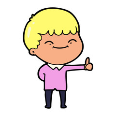 cartoon happy boy