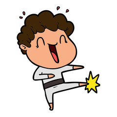 Fototapeta premium cartoon happy man