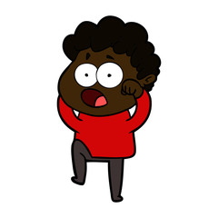 cartoon man gasping in surprise