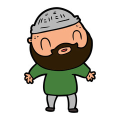 cartoon bearded man