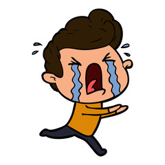 cartoon crying man