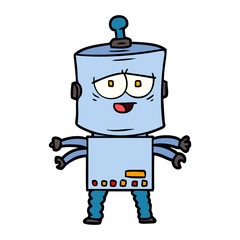 cartoon robot
