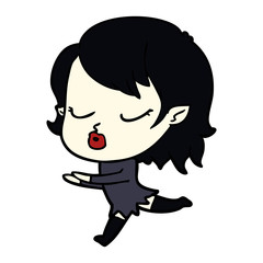 cute cartoon vampire girl