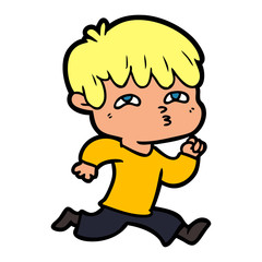 cartoon man confused