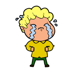 cartoon man crying
