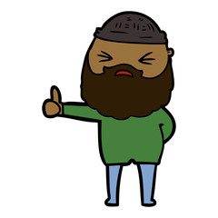 cartoon man with beard